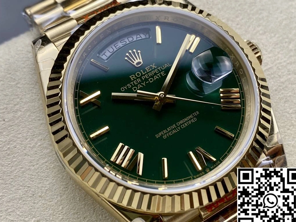 Green Day M228238-0061 Factory v5 Rolex Dial Date Steel QF Tungsten 0706